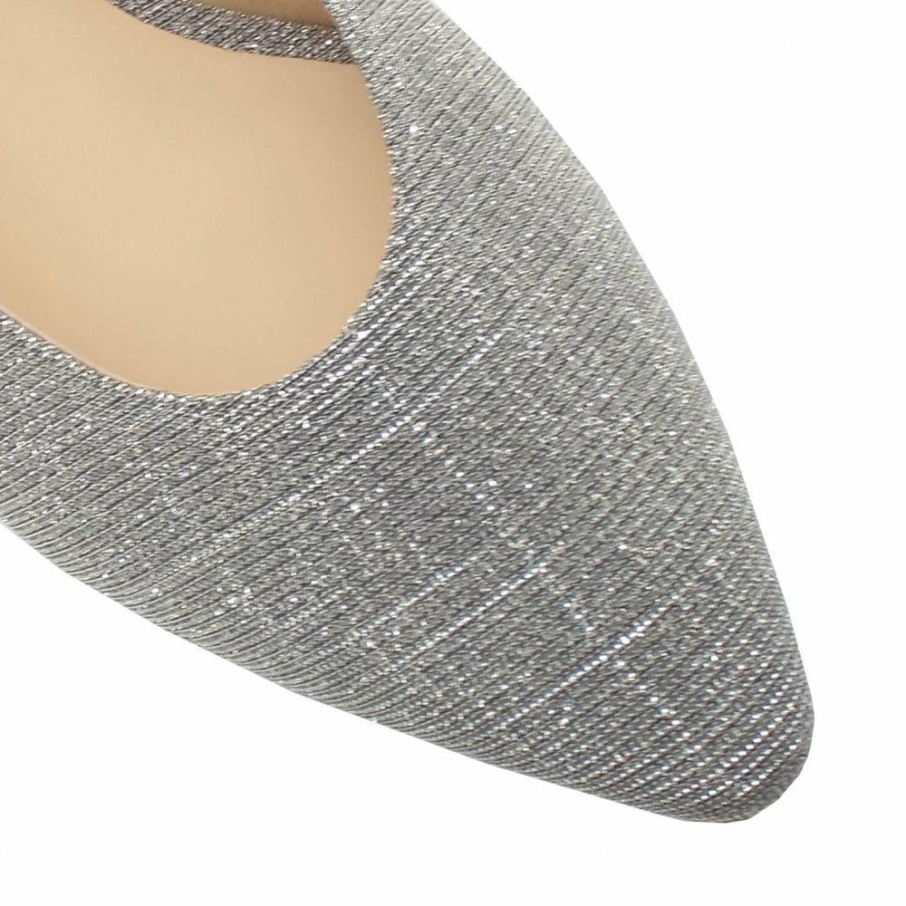 Peter Kaiser Aina-ex Dressy Low Heel Sandaler Dam Silver | 40671GOFI