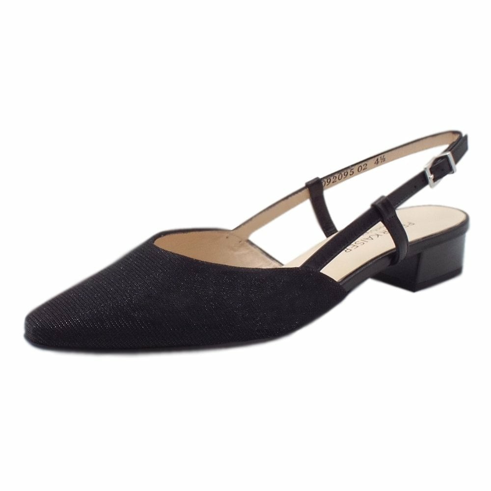 Peter Kaiser Calida Pk 22 385 974 Slingback Back Sandl Sandaler Dam Svarta | 52194VTRC