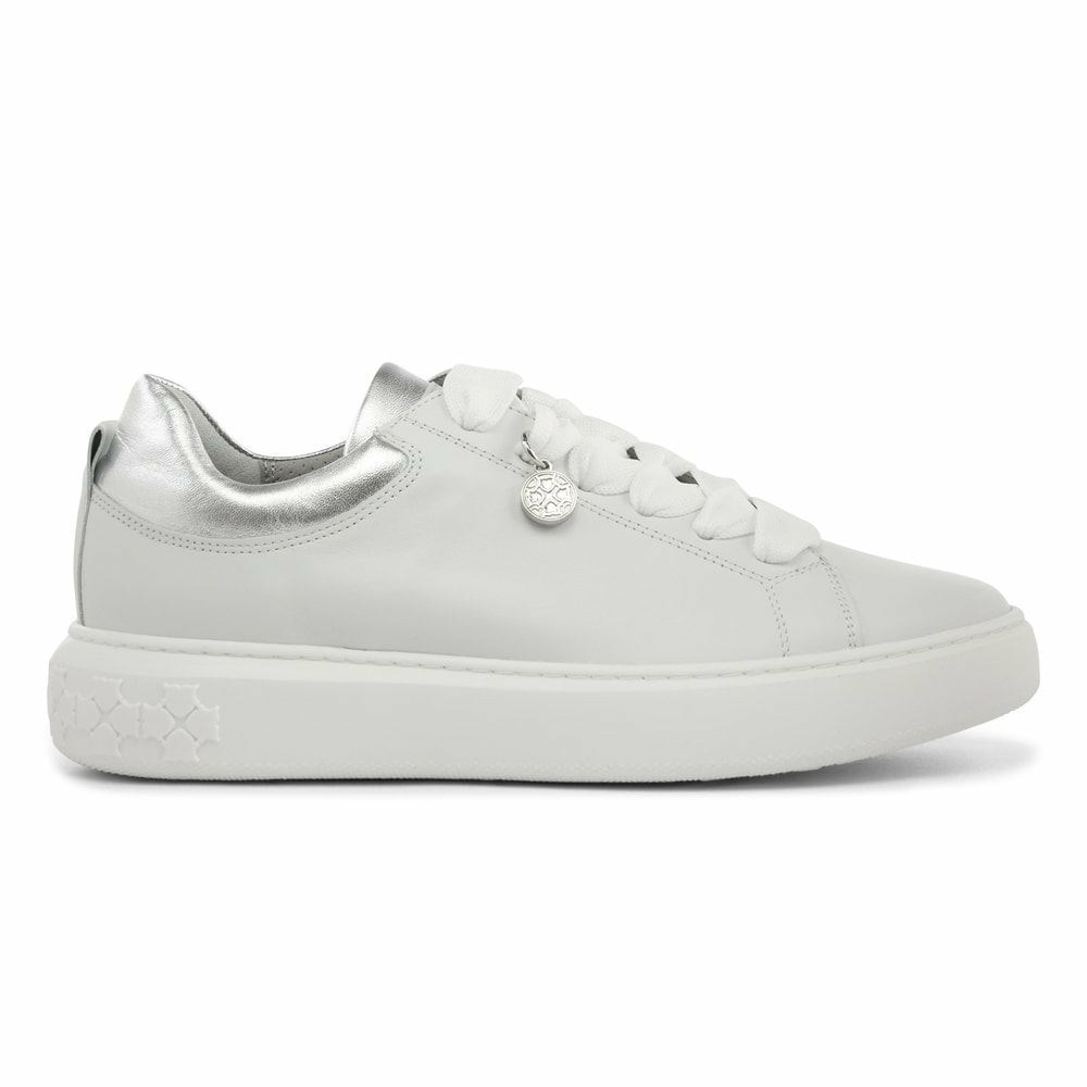 Peter Kaiser Flora P Kaiser Vanliga Shoe Sneakers Dam Vita Silver | 63157ZKXI