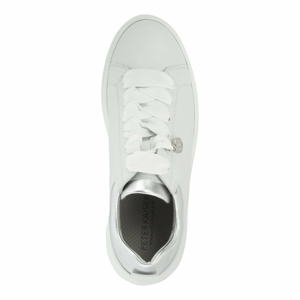 Peter Kaiser Flora P Kaiser Vanliga Shoe Sneakers Dam Vita Silver | 63157ZKXI