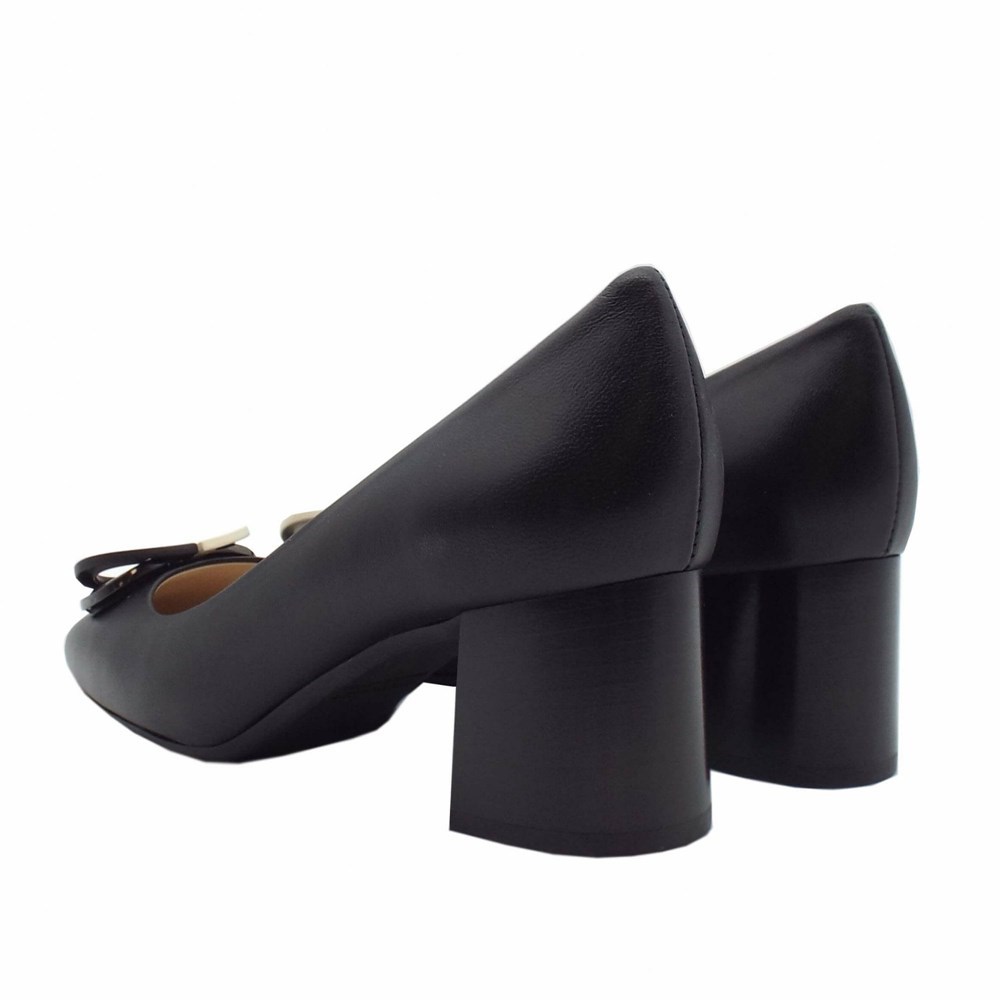 Peter Kaiser Gifa Mid Heel Pump With Spännen Detail Pumps Dam Svarta | 09285FEYC