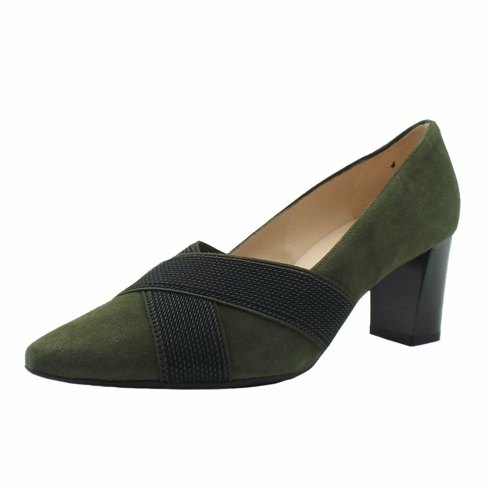 Peter Kaiser Mea Pk 60mm Elastic 64 629 746 Pumps Dam Mörkgröna | 01783VIYE