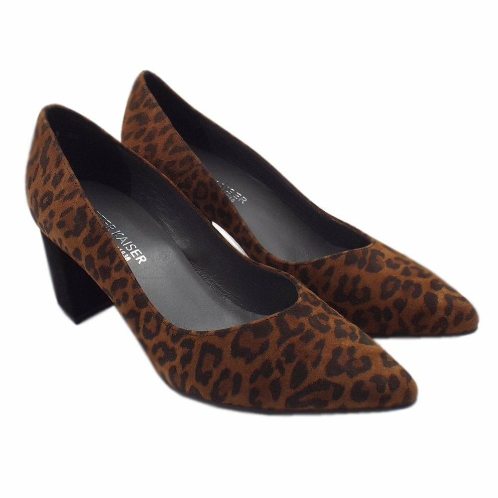 Peter Kaiser Naja 60mm Shoe Pumps Dam Leopard Svarta | 98673VFBO