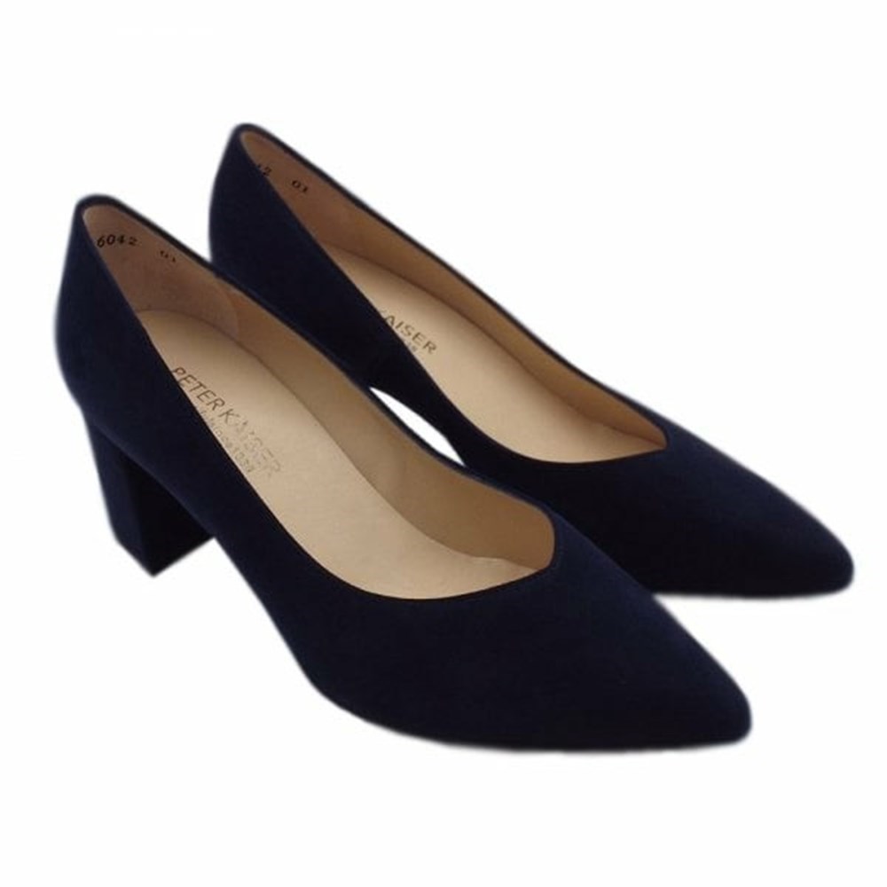 Peter Kaiser Naja 67 511 104 Pkaiser 60mm Heel Pumps Dam Marinblå | 06941KXLZ