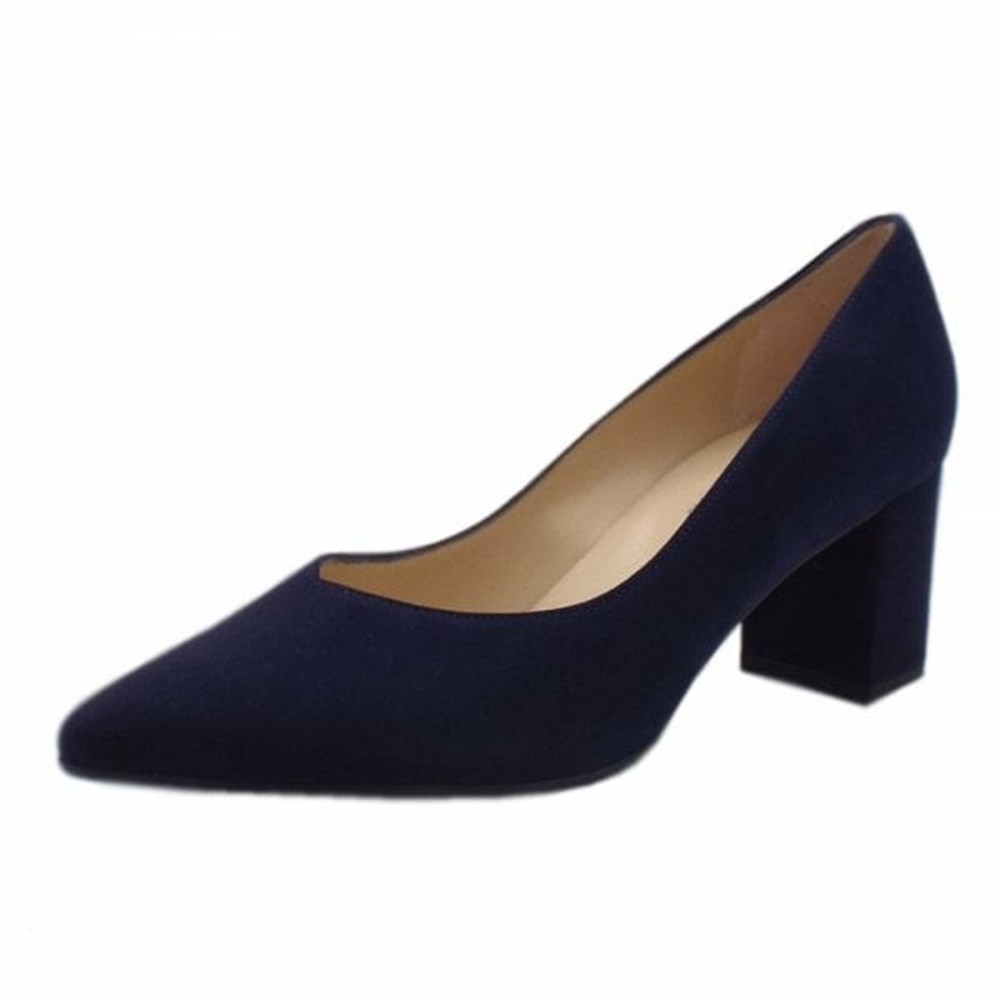 Peter Kaiser Naja 67 511 104 Pkaiser 60mm Heel Pumps Dam Marinblå | 06941KXLZ