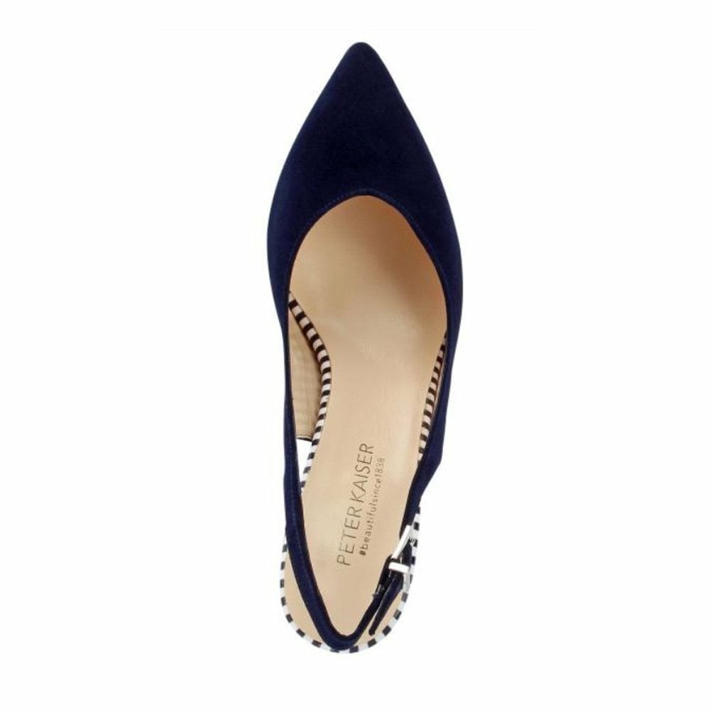 Peter Kaiser Nexy 67 503 687 Pkaiser 60mm Slingback Pumps Dam Marinblå | 14980IYDP