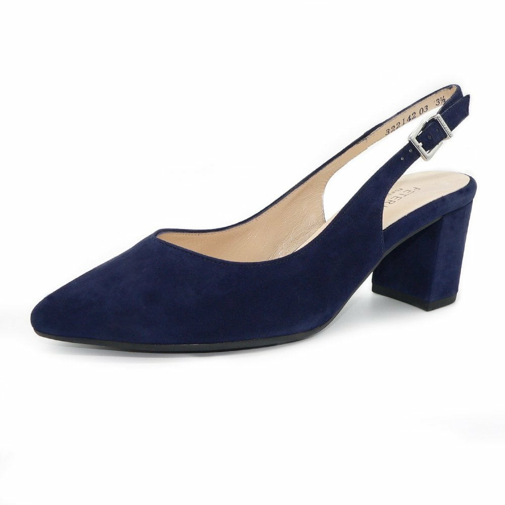 Peter Kaiser Nexy Slingback Back Pumps Dam Marinblå | 63981HFMK