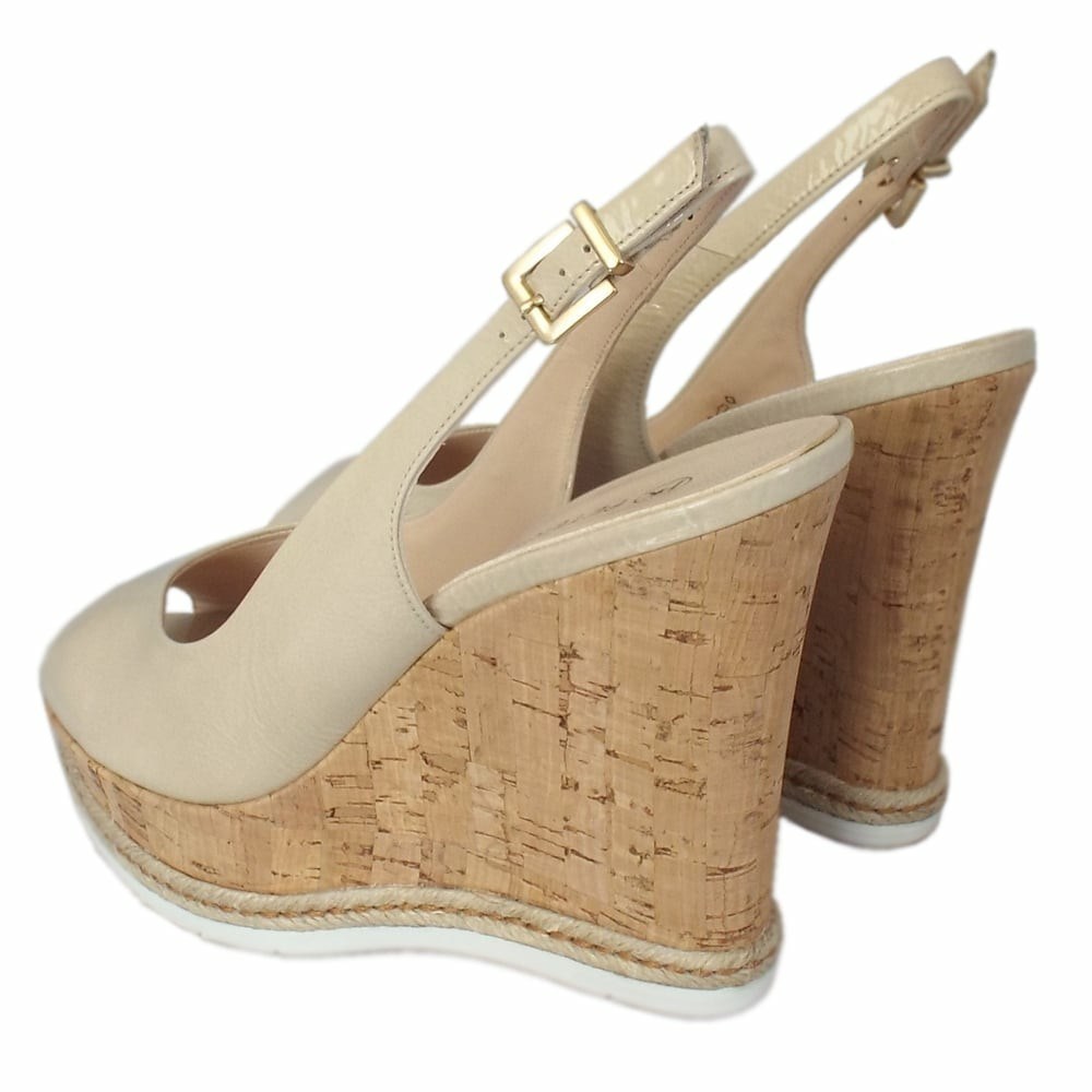 Peter Kaiser Regine Cork Kilklack Sandal Pumps Dam Beige | 18735BQYI