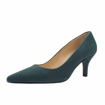 Peter Kaiser Janella Klassiska Mid Heel Court Shoe Pumps Dam Mörkgröna | 58296RXEY