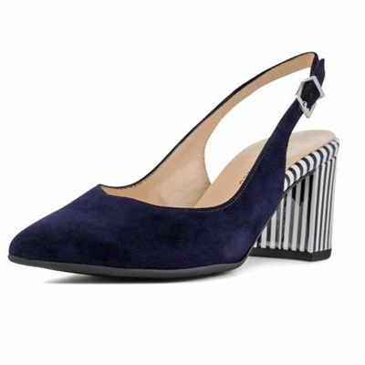 Peter Kaiser Nexy 67 503 687 Pkaiser 60mm Slingback Pumps Dam Marinblå | 14980IYDP