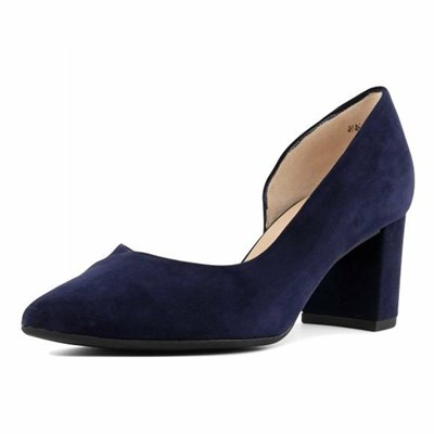 Peter Kaiser Niami Court Shoe Pumps Dam Marinblå | 09316TBIH